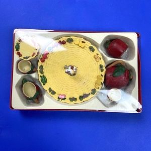 Vintage 96 Miniature Apple Tea Set